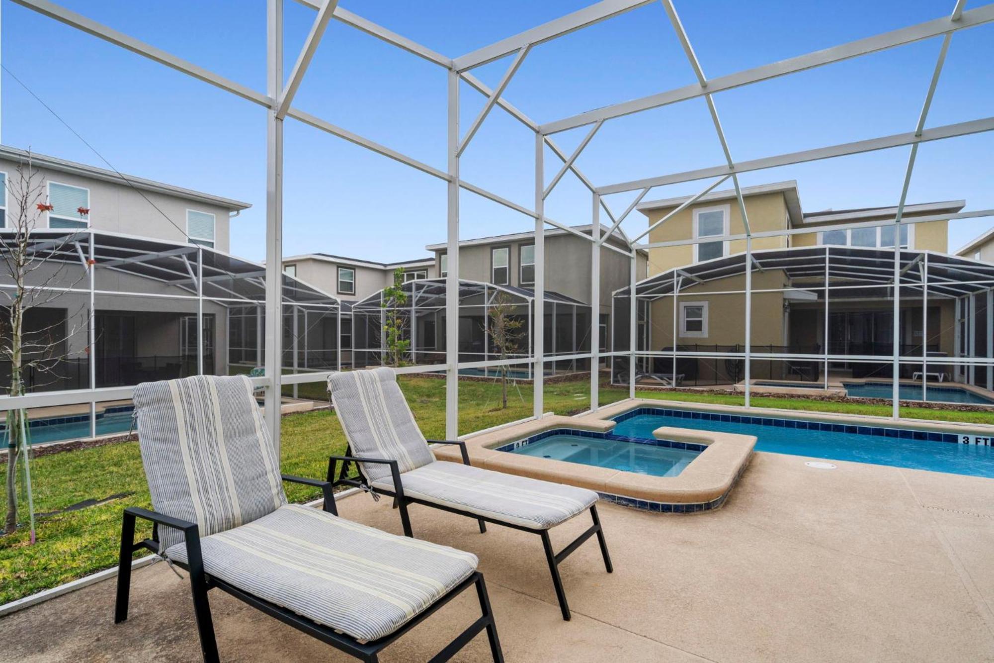 Gorgeous 5 Bd Home W Private Pool Next To Disney Kissimmee Exterior photo